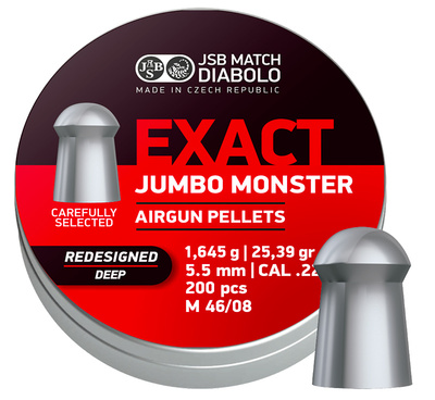 JSB Exact Jumbo Monster Redesigned Deep 5,52mm - 1,645g 200st