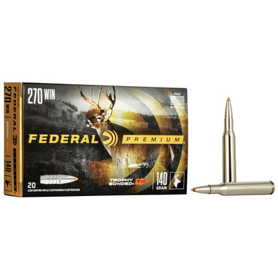Federal Ammunition 270 WIN Trophy Bonded TIP Vital-Shok 140gr 20/Box