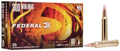 Federal Fusion Ammo .300 Win Mag 165gr 20/Box
