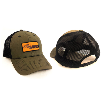 Sig Sauer Leather Patch Trucker Keps