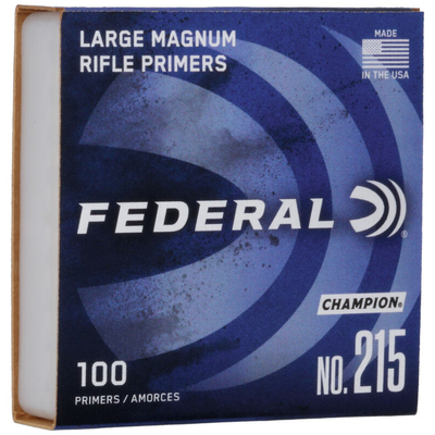 Federal Champion Centerfire Large Mag Rifle Primer .215 Clam 1000/Box