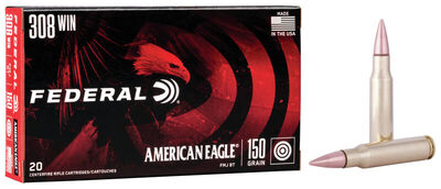 Federal American Eagle Ammo 308 Win FMJ BT 150gr 20/Box