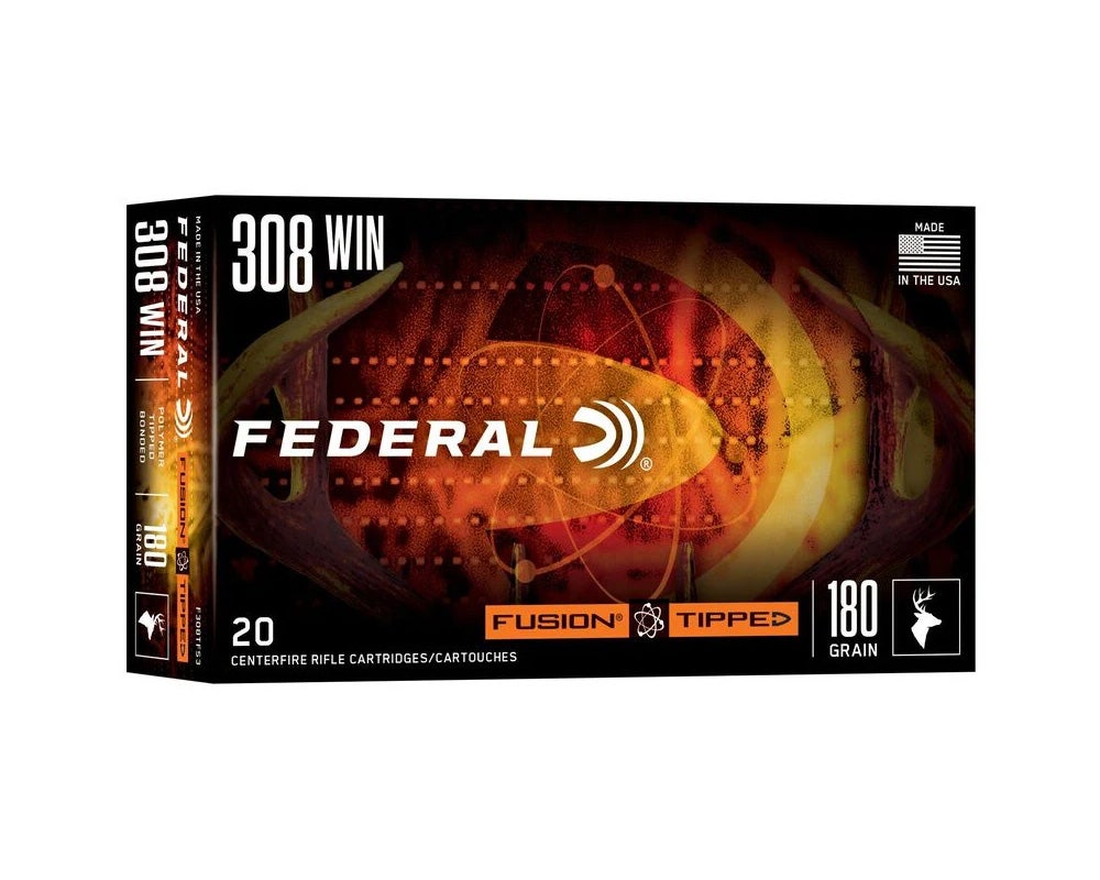 Federal Fusion Tipped Ammo .308 Win 180gr 20/Box