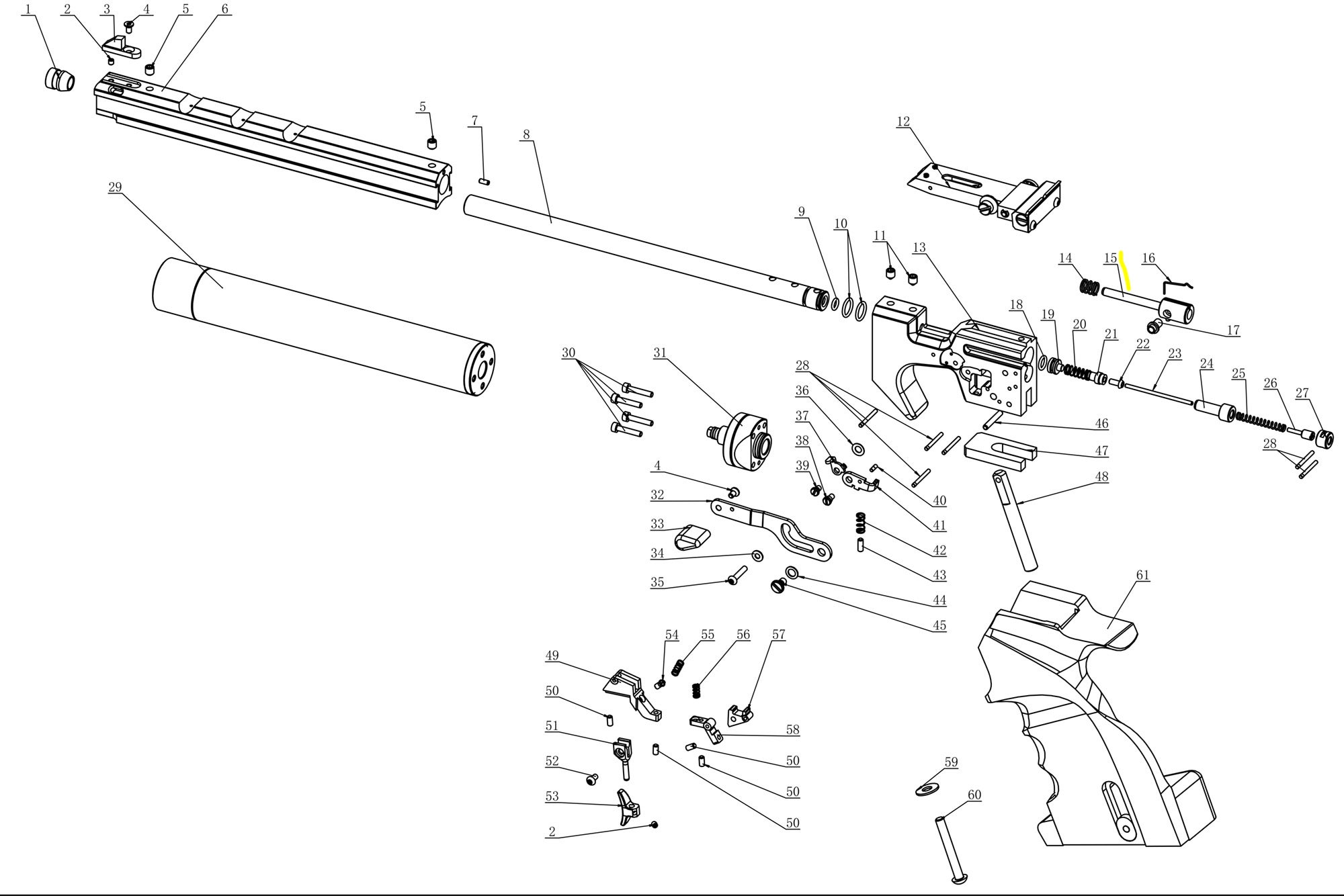 Snowpeak Spare Part PP20 Firing Pin #15