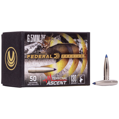 Federal Premium Terminal Ascent Bullets 6.5mm (.264) 135gr 50/Box