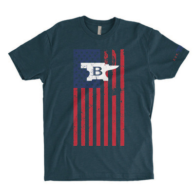 Buck Men's Red White and Buck Large