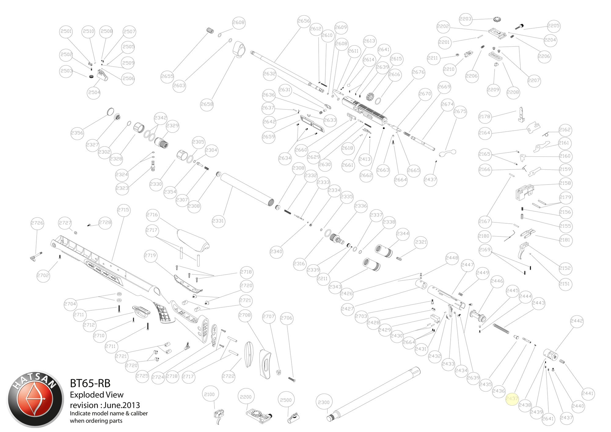 Hatsan BT65-RB Spare Part 2437
