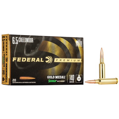 Federal Ammunition 6.5 Creedmoor Gold Medal SMK 140gr 20/Box