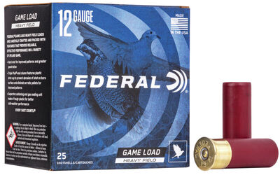 Federal Game Load Upland HF Lead 12/70 32g 25/Box