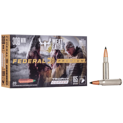 Federal Premium Ammo 308 Win Trophy Copper 20/Box