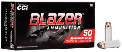 Blazer® Aluminum Ammo 44 Mag Jacketed HP 240gr 50/Box
