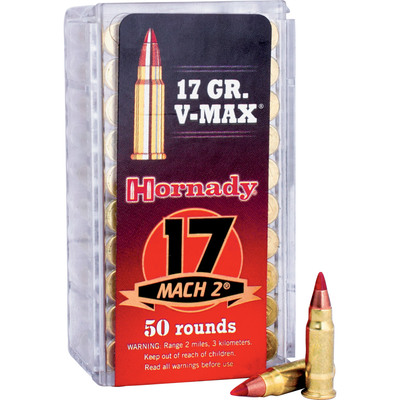 Hornady Rimfire Varmint Express® Ammo 17 Mach2® 17 gr V-MAX® 50/Box