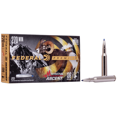 Federal Ammunition 270 Win Terminal Ascent 136gr 20/Box