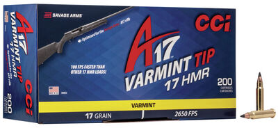 CCI A17 Ammo 17 HMR Varmint Tip 17gr 200/Box