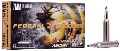Federal Premium Ammo 7mm Rem Mag Terminal Ascent 155gr 20/Box