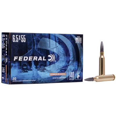 Federal Ammunition 6.5X55 SWEDISH SP Moly Coat Power-Shok 140gr 20/Box