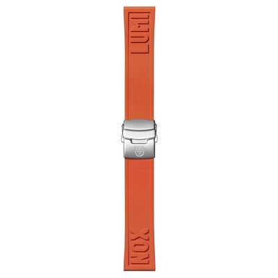 Luminox Armband Cut To Fit PU Orange Med Stålspänne 24mm