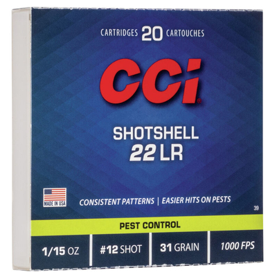 CCI Rimfire Shotshells Pest Control Ammo 22