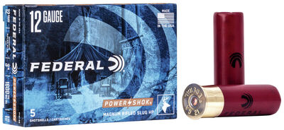 Federal Power Shok Rifled Slug 12/76 35g 5/Box