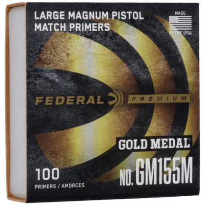 Federal Gold Medal Centerfire Large Magnum Pistol Primer Clam 1000/Box