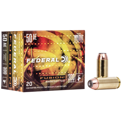 Federal Fusion Centerfire Pistol 50 AE 300gr 20/Box