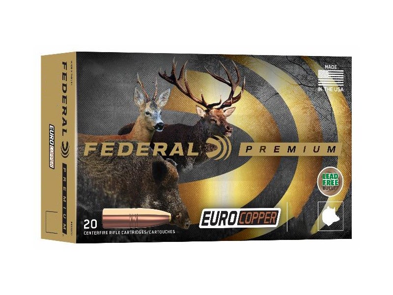 Federal Euro Copper Ammo 30-06 SPRG 165gr 20/Box