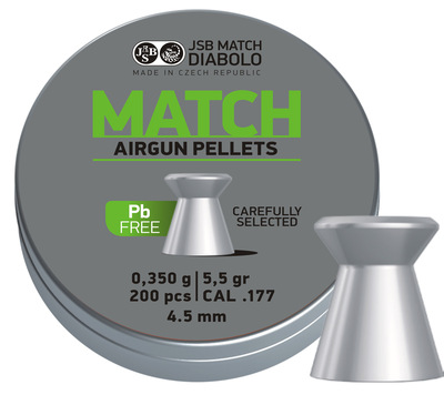JSB Match Diabolo lead free, 4,50mm - 0,350g