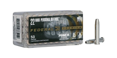 Federal Premium Personal Defense Punch 22 WMR 45gr 50/Box