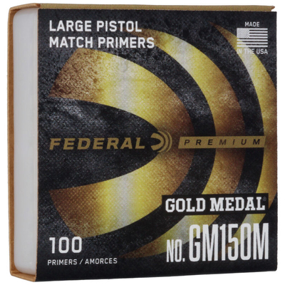 Federal Gold Medal Centerfire Large Pistol Primer Clam 1000/Box