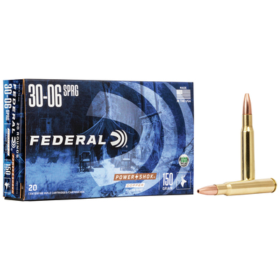 Federal Ammunition 30-06 Springfield Copper Power-Shok 150gr 20/Box