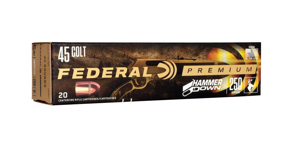 Federal HammerDown Ammo 45 Colt Bonded HP 250gr 20/Box