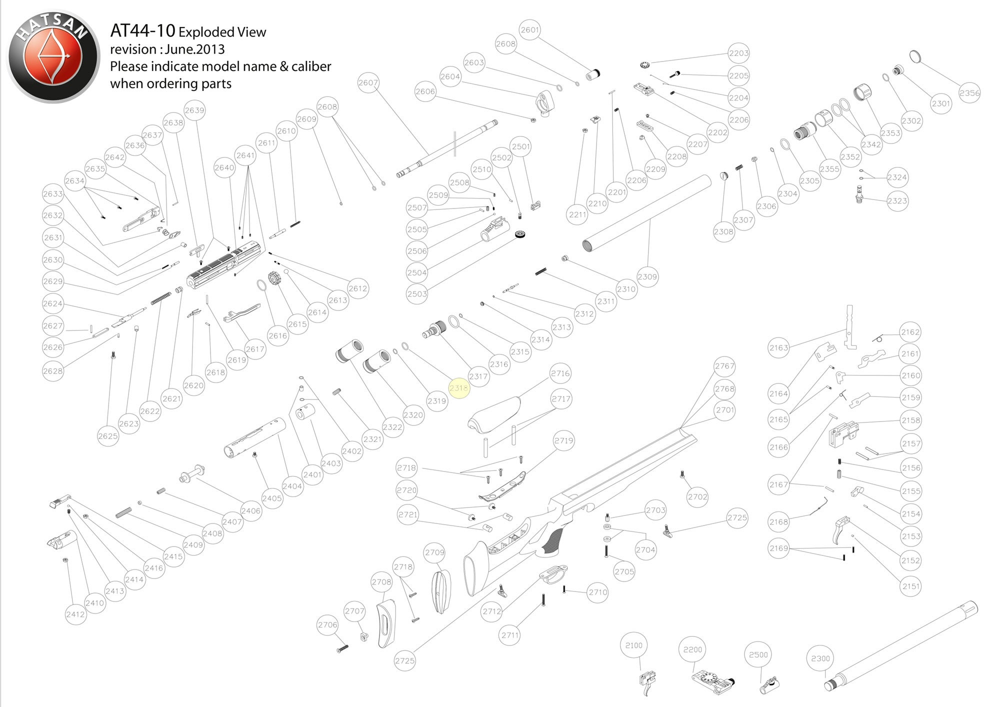 Hatsan Spare Part AT44 2318