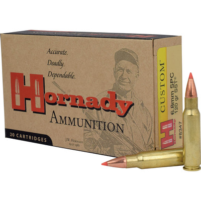 Hornady Custom™ Ammunition 6.8mm SPC 120 gr SST® 20/Box