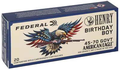 Federal X Henry Birthday Boy 45-70 Govt Jacketed SP 300gr 20/Box