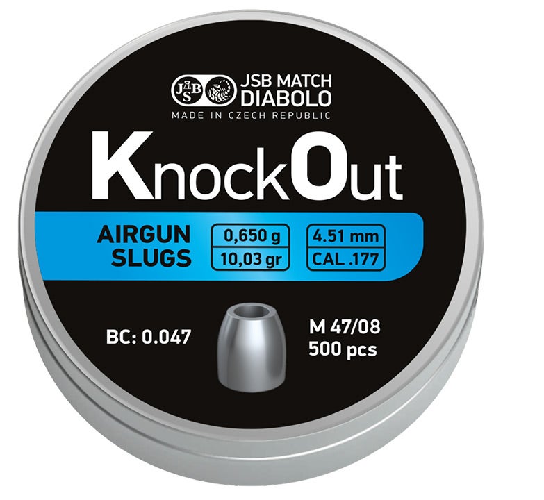 JSB KO Slugs, 4,51mm 0,650g