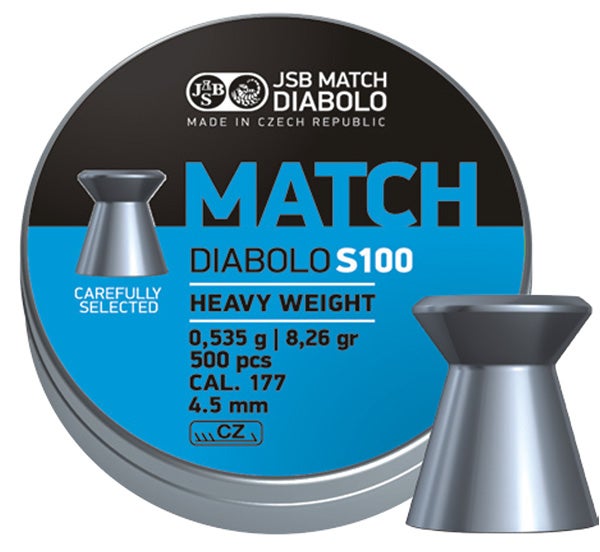 JSB Match Diabolo, S100 4,52mm - 0,535g