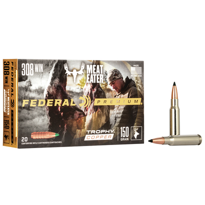 Federal Premium Ammo 308 Win Trophy Copper 20/Box