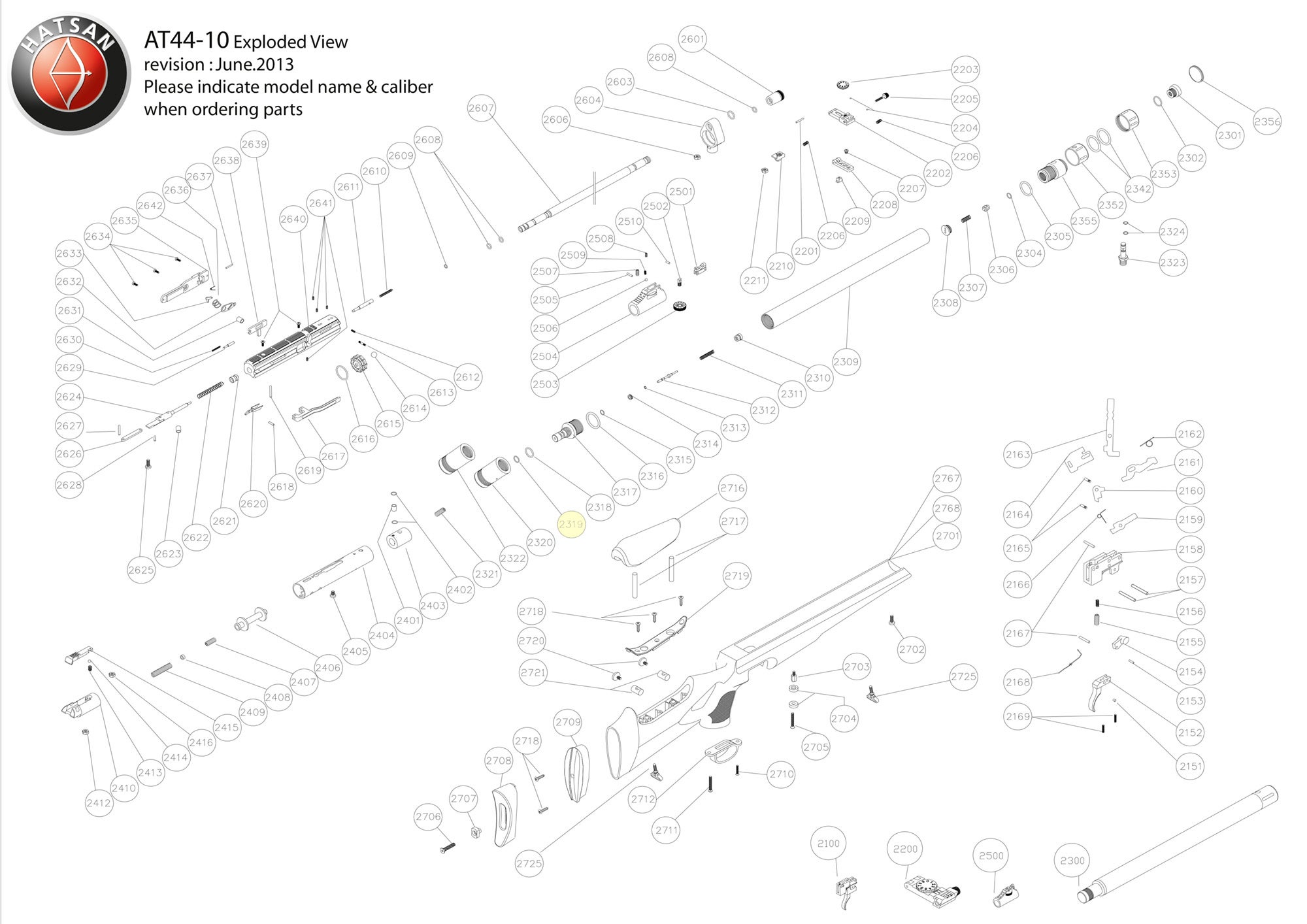 Hatsan Spare Part AT44 2319
