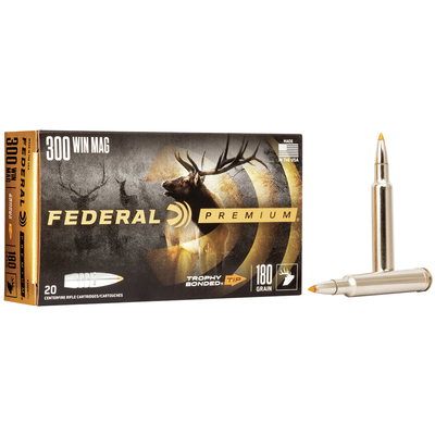 Federal Ammunition 300 WIN MAG Trophy Bonded Tip 180gr 20/Box