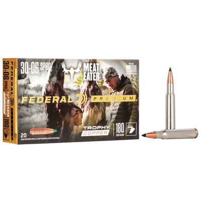 Federal Ammunition 30-06 Springfield Trophy Copper 180gr 20/Box
