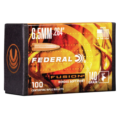Federal Fusion Bullets 6.5mm (.264) 140gr 100/Box