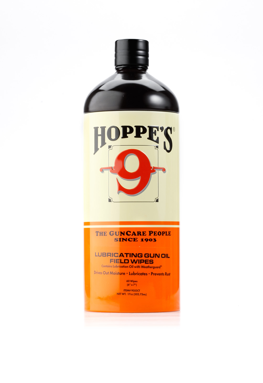 Hoppe's No.9 Gun Oil Field Wipes i "No. 9 flaska" Fondprodukter