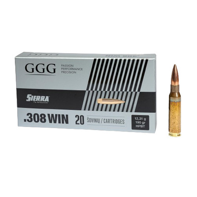GGG Ammo .308 Win HPBT Sierra Matchking 20/Box