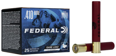 Federal Game Load Upland Hi-Brass Lead .410/76 19g No 6 25/Box