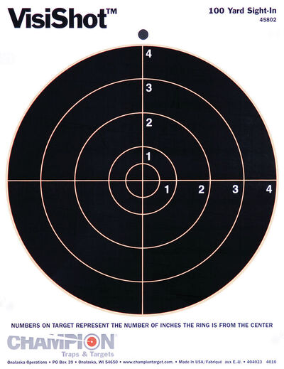 Champion Targets, Visishot, 8" Bulls (10 Pk)