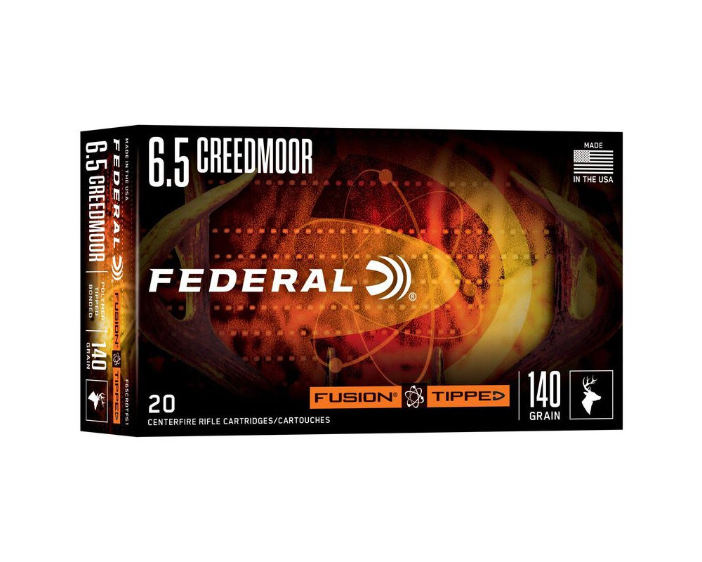 Federal Fusion Tipped Ammo 6.5 Creedmoor 140gr 20/Box