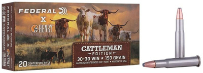Federal X Henry Cattleman 30-30 Win Hammerdown 150gr 20/Box