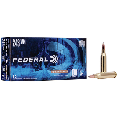 Federal Ammunition 243 WIN SP Power-Shok 100gr 20/Box