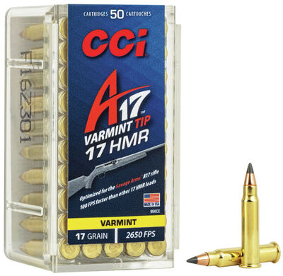 CCI A17 Ammo 17 HMR Varmint Tip 17gr