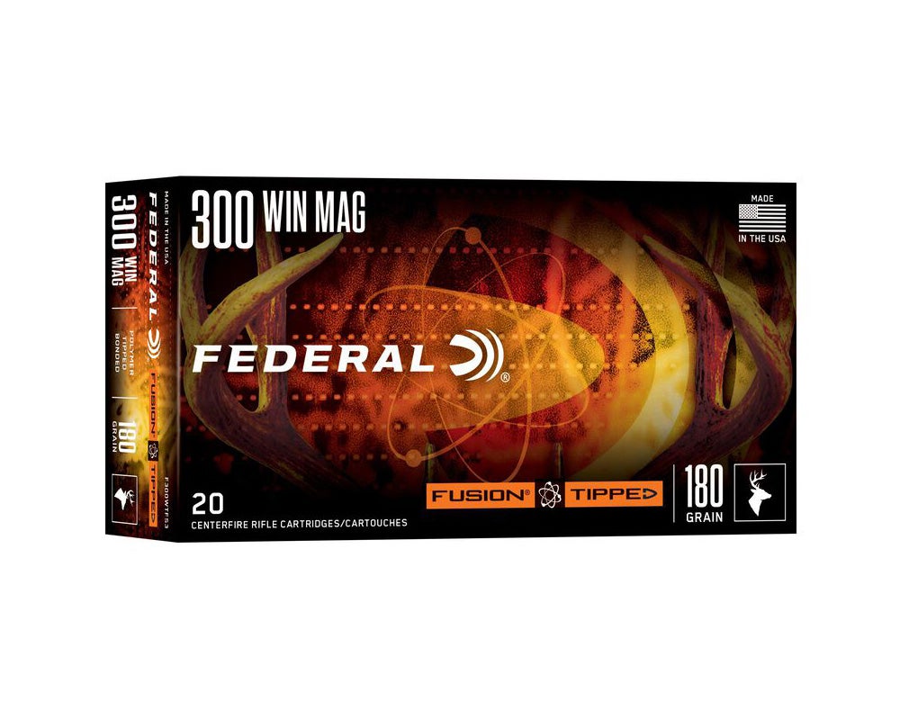 Federal Fusion Tipped Ammo .300 Win Mag 180gr 20/Box